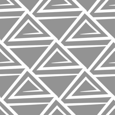 Soyut seamless modeli. Gri ve beyaz arka plan Tekstil, duvar kağıtları ve kumaşlar için