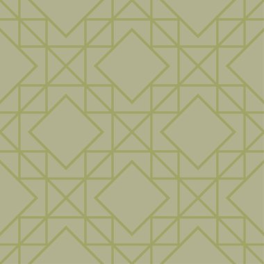 Zeytin yeşili geometrik yazdır. Web, Tekstil ve duvar kağıtları için seamless modeli