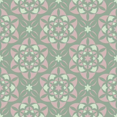 Zeytin yeşili çiçek seamless modeli. Arka plan duvar kağıtları, Tekstil ve kumaş için çiçek tasarımları ile