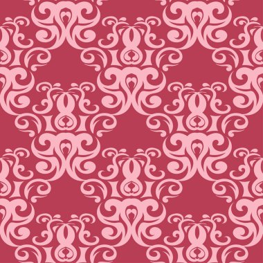 Kiraz pembe çiçek süsleme. Tekstil ve duvar kağıtları için seamless modeli