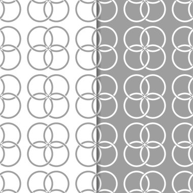 Web, Tekstil ve duvar kağıtları için dikişsiz desen gri ve beyaz geometrik dizi