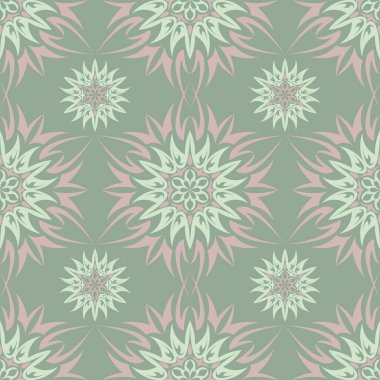 Zeytin yeşili çiçek seamless modeli. Arka plan duvar kağıtları, Tekstil ve kumaş için çiçek tasarımları ile