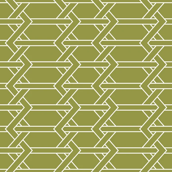 Geometrisches Ornament Olivgrün Und Weiß Nahtlose Muster Für Web Textilien — Stockvektor