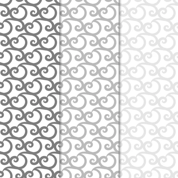 Abstraktní Bezešvé Vzory Černá Bílá Monochromatické Pozadí Pro Textil Tapety — Stockový vektor
