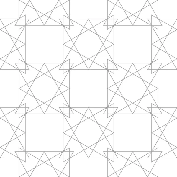 Geometrický Ornament Světle Šedá Vzor Bezešvé Pro Web Textil Tapety — Stockový vektor