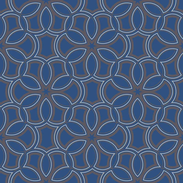 Fondo Azul Sin Costuras Con Patrones Geométricos Para Fondos Pantalla — Archivo Imágenes Vectoriales