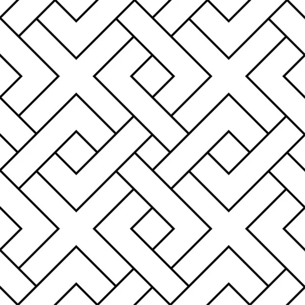 Beyaz ve siyah tek renkli geometrik yazdır. Web, Tekstil ve duvar kağıtları için seamless modeli