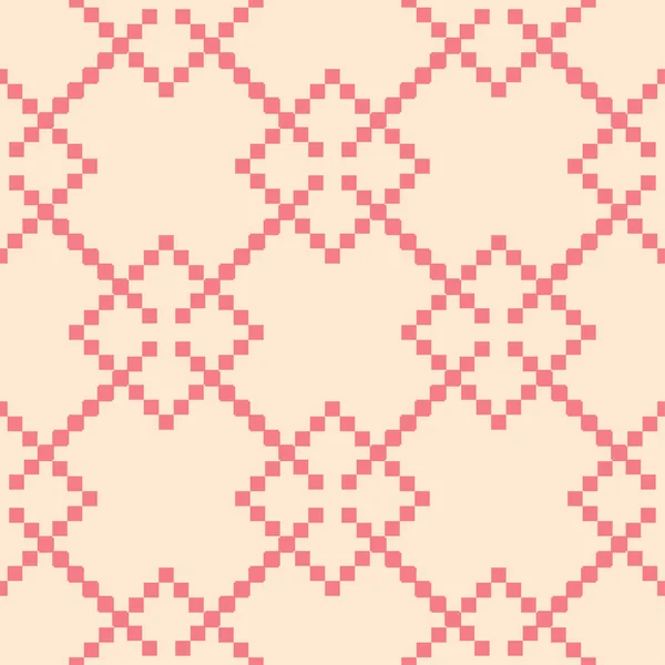 Kırmızı ve bej geometrik yazdırın. Web, Tekstil ve duvar kağıtları için seamless modeli