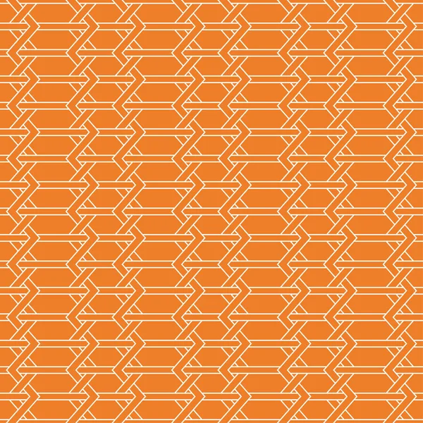Геометрический Орнамент Оранжевый Белый Бесшовный Рисунок Паутины Текстиля Обоев — стоковый вектор