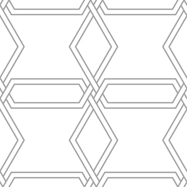 Geometrisk Ornament Ljus Grå Sömlösa Mönster För Webb Textil Och — Stock vektor