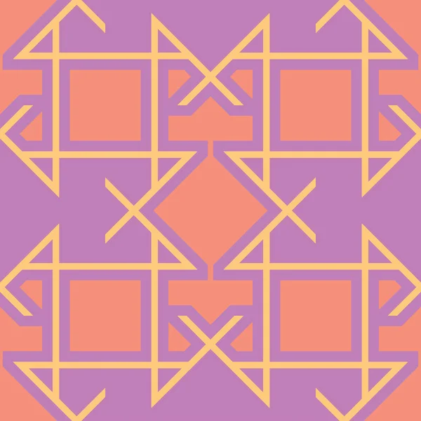 Geometriska Sömlösa Mönster Bright Färgade Violett Bakgrund För Tapeter Textil — Stock vektor