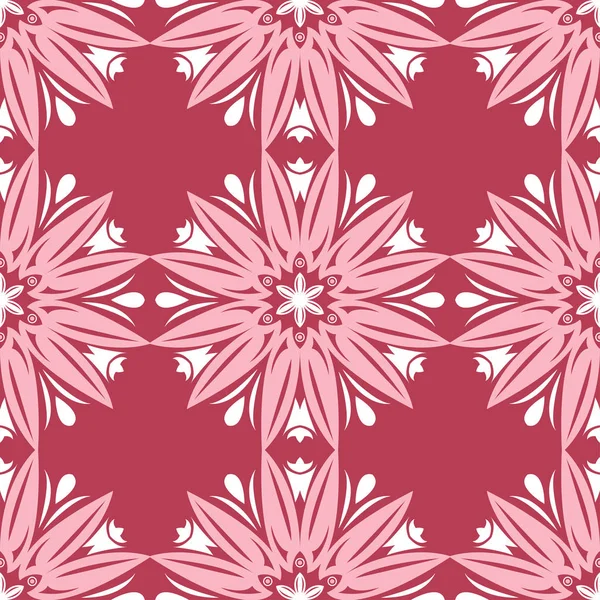 Kırmızı çiçek seamless modeli. Soluk kırmızı ve bej renkli arka plan duvar kağıtları, Tekstil ve kumaş için