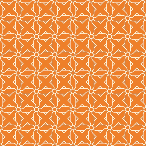 橙色的几何装饰品 纺织品和墙纸无缝模式 — 图库矢量图片