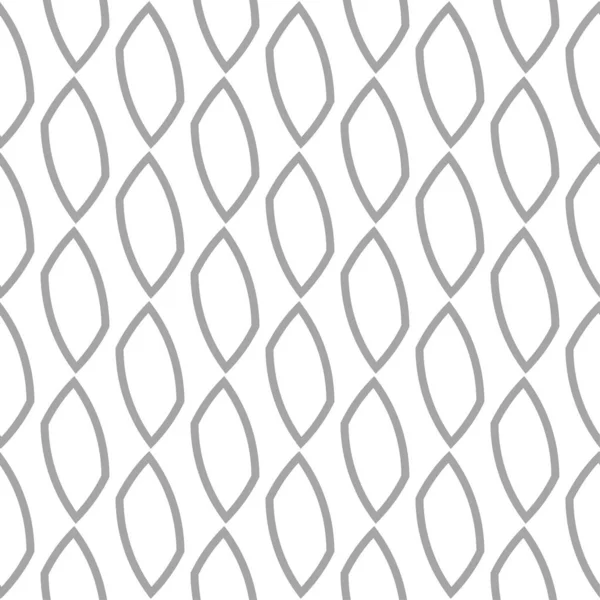 Grå Geometriska Prydnad Vit Bakgrund Seamless Mönster För Webb Textil — Stock vektor