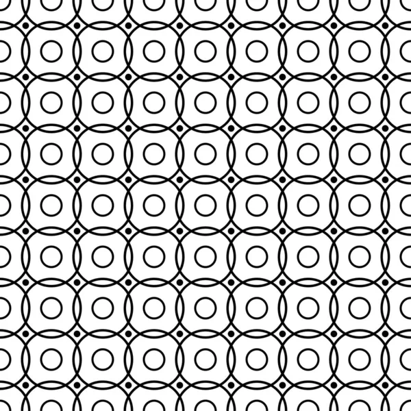 Sort Geometrisk Sømløst Mønster Hvid Baggrund Ornament Til Web Tekstil – Stock-vektor