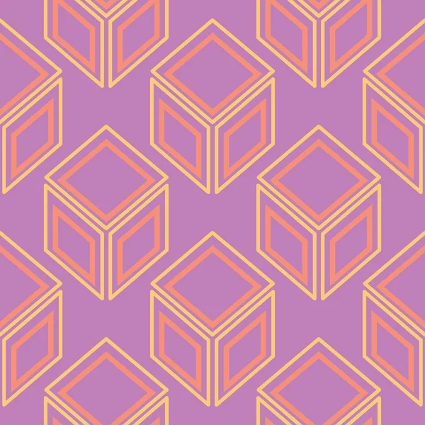 Geometrisches Nahtloses Muster Leuchtend Violetten Hintergrund Für Tapeten Textilien Und — Stockvektor