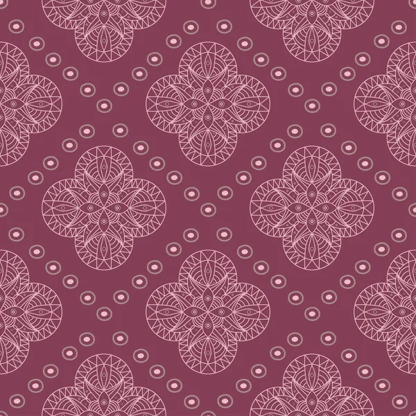 Geometrisches Lila Rotes Nahtloses Muster Für Tapeten Textilien Und Stoffe — Stockvektor