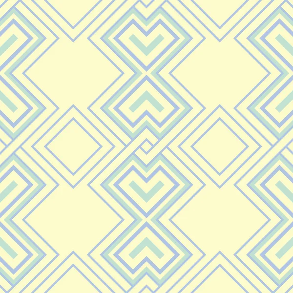 Bej mavi ve yeşil geometrik seamless modeli. Duvar kağıtları, Tekstil ve kumaş için