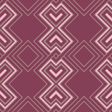Geometrik seamless modeli. Mor kırmızı arka plan duvar kağıtları, Tekstil ve kumaş için