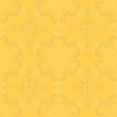 Sorunsuz çiçek desenli. Parlak sarı arka plan duvar kağıtları, Tekstil ve kumaş için çiçek tasarımları ile