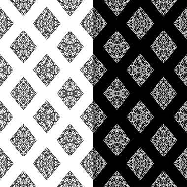 Siyah ve beyaz geometrik Dikişsiz desen web, Tekstil ve duvar kağıtları için