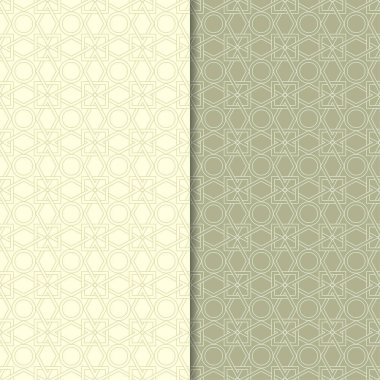 Zeytin yeşili geometrik Dikişsiz desen web, Tekstil ve duvar kağıtları için