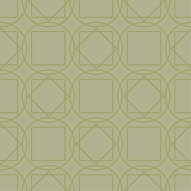 Zeytin yeşili geometrik süsleme. Web, Tekstil ve duvar kağıtları için seamless modeli