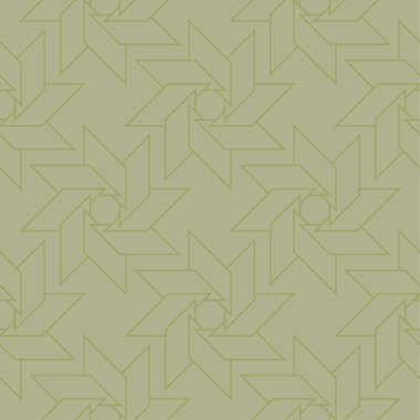 Geometrik süsleme. Zeytin yeşili seamless modeli web, Tekstil ve duvar kağıtları için