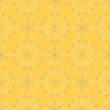 Sarı çiçek seamless modeli. Arka plan duvar kağıtları, Tekstil ve kumaş için çiçek tasarımları ile