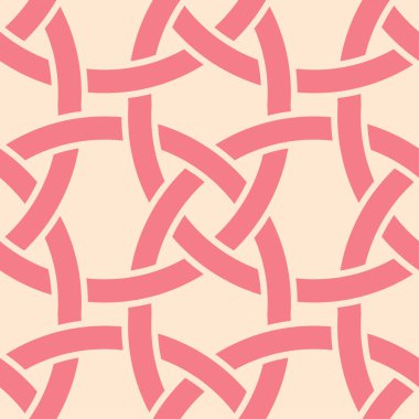 Kırmızı ve bej geometrik yazdırın. Web, Tekstil ve duvar kağıtları için seamless modeli