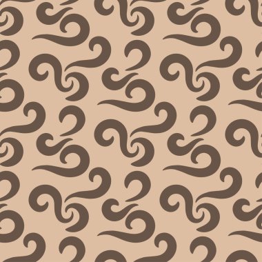 Tekstil, kumaş veya duvar kağıtları için soyut seamless modeli. Kahverengi zemin