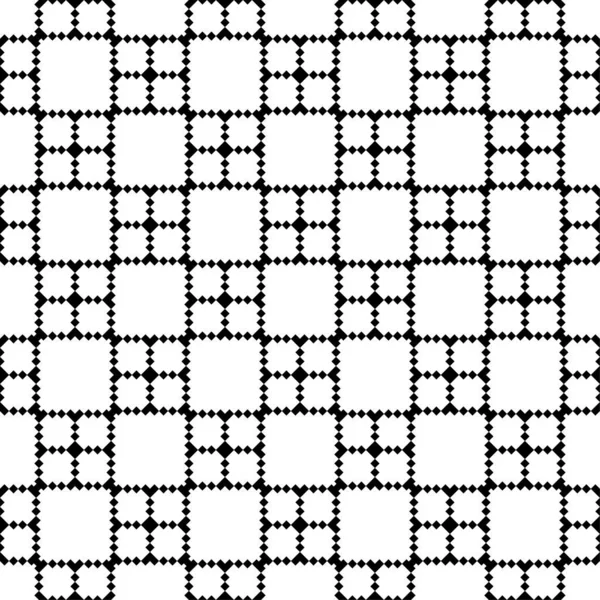 Черный Геометрический Бесшовный Рисунок Белом Фоне Украшения Паутины Текстиля Обоев — стоковый вектор