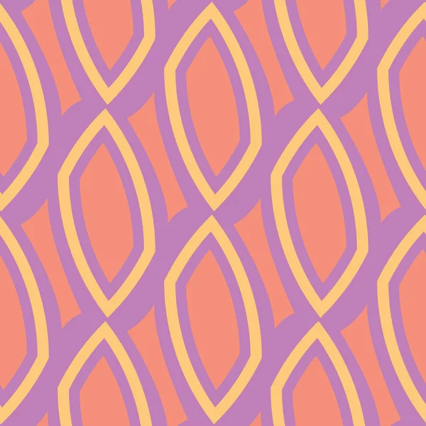 幾何学的なシームレスな背景 明るい色の壁紙 織物および生地のための紫色の背景上の要素 — ストックベクタ