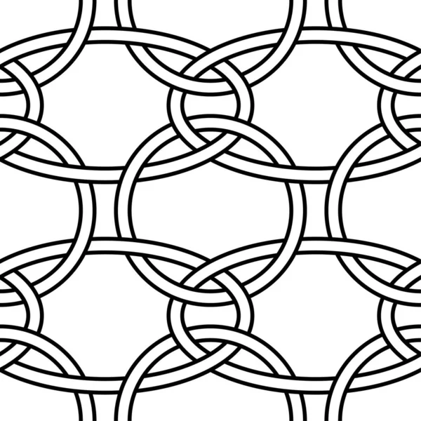 Adorno Geométrico Blanco Negro Patrón Sin Costuras Para Tela Textil — Archivo Imágenes Vectoriales