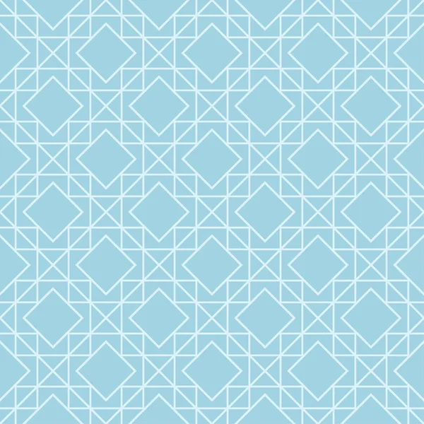 Hellblaues Geometrisches Design Nahtloses Muster Für Web Textilien Und Tapeten — Stockvektor