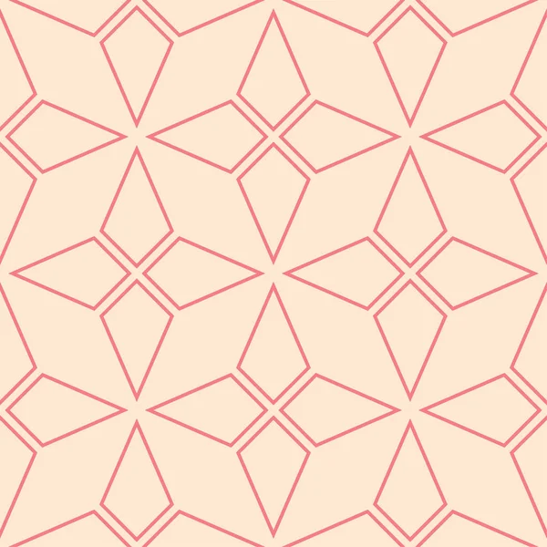 Ornament Geometric Roșu Bej Model Fără Sudură Pentru Web Textile — Vector de stoc