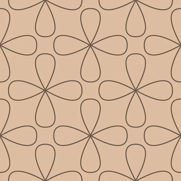 Adorno Geométrico Beige Marrón Patrón Sin Costuras Para Tela Textil — Vector de stock