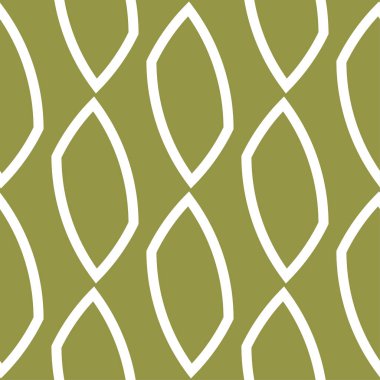 Zeytin yeşili ve beyaz geometrik süsleme. Web, Tekstil ve duvar kağıtları için seamless modeli