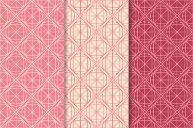 Kiraz kırmızı geometrik dikey Dikişsiz desen web, Tekstil ve duvar kağıtları için