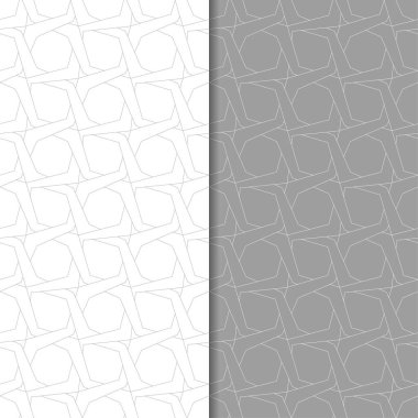 Gri ve beyaz geometrik Dikişsiz desen web, Tekstil ve duvar kağıtları için