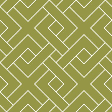 Zeytin yeşili ve beyaz geometrik yazdır. Web, Tekstil ve duvar kağıtları için seamless modeli