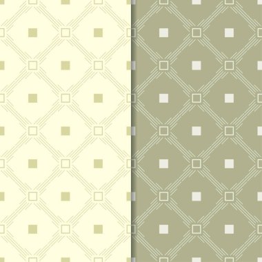 Geometrik süsler kümesi. Zeytin yeşili Dikişsiz desen web, Tekstil ve duvar kağıtları için