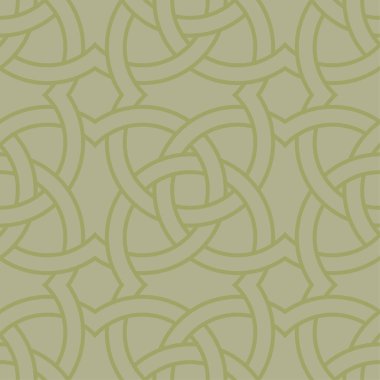 Zeytin yeşili geometrik süsleme. Web, Tekstil ve duvar kağıtları için seamless modeli