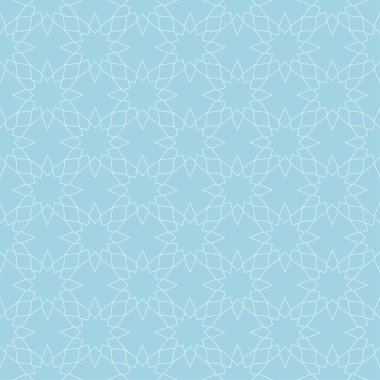 Geometrik süsleme. Hafif mavi seamless modeli web, Tekstil ve duvar kağıtları için