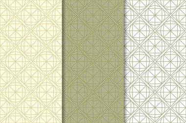 Zeytin yeşili ve beyaz geometrik dikey Dikişsiz desen web, Tekstil ve duvar kağıtları için