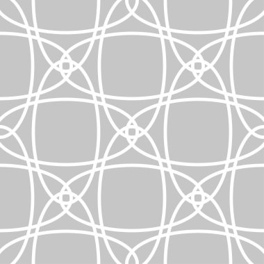 Gri ve beyaz geometrik süsleme. Web, Tekstil ve duvar kağıtları için seamless modeli