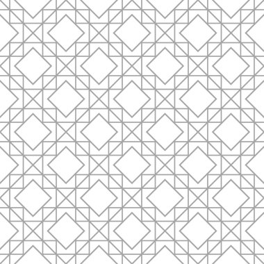Beyaz arka planda gri geometrik tasarım. Web, Tekstil ve duvar kağıtları için seamless modeli