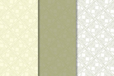 Zeytin yeşili ve beyaz geometrik dikey Dikişsiz desen web, Tekstil ve duvar kağıtları için