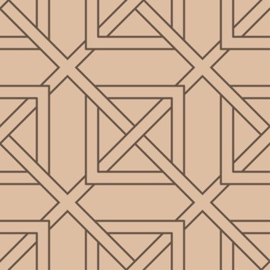 Kahverengi geometrik süsleme. Web, Tekstil ve duvar kağıtları için seamless modeli