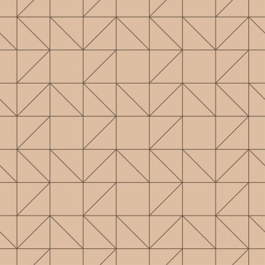 Bej ve kahverengi geometrik seamless modeli web, Tekstil ve duvar kağıtları için